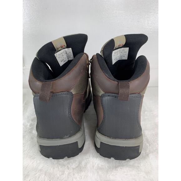 NORTIV 8 Men’s Brown Steel Toe Waterproof Work Boots Size 11 - Picture 3 of 8